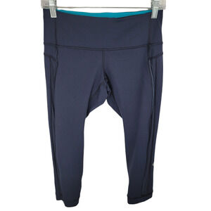 𝅺LULULEMON Crop Active Leggings Size 4 Cropped 19"